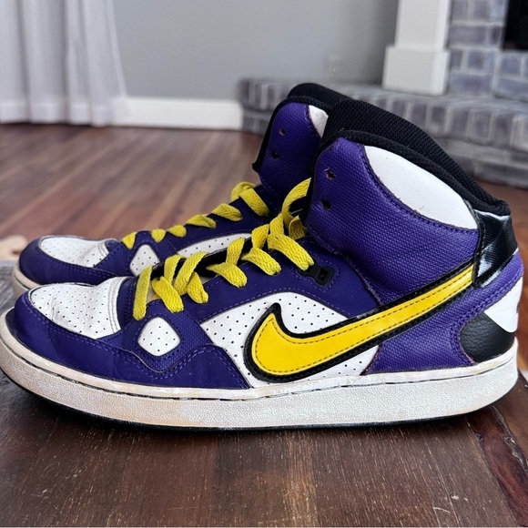 RARE NIKE LA Lakers Son Of Force Retro Basketball Shoes - Picture 8 of 8